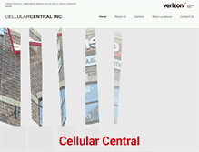 Tablet Screenshot of cellularcentralinc.com